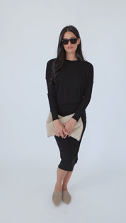 NW Dalia Top: Black