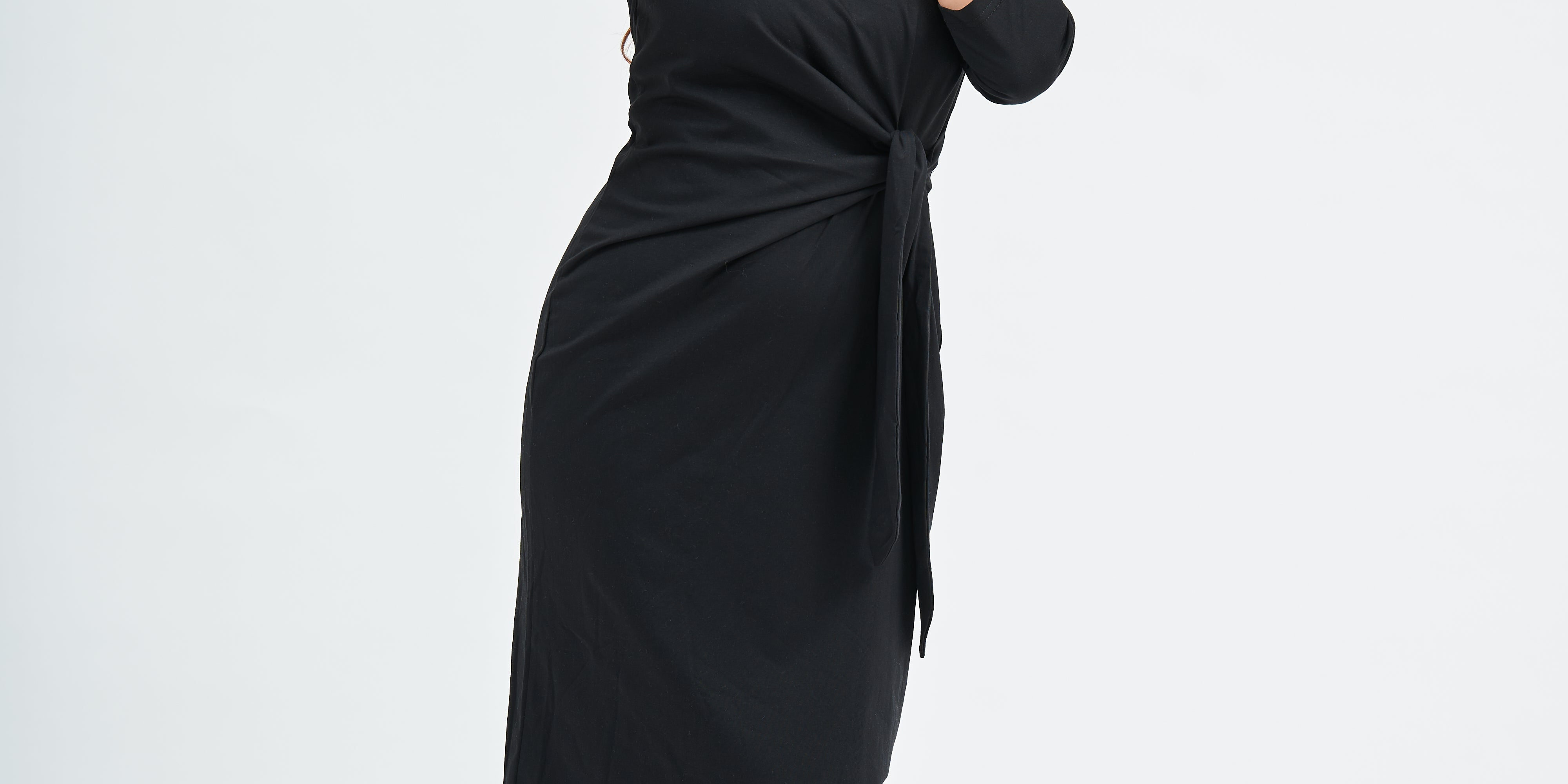 Daniella Faye Spring Summer 2026 — Modest Lux Black Tie Dress