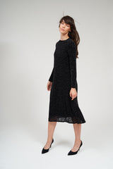 Modest Black Onyx Swing Dress (Alyssa) - Women's Fashion