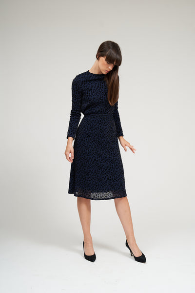 New Alyssa Swing Dress: Navy