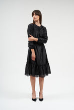 Load image into Gallery viewer, Bella Ruffle Dress- Black