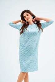Square Dress - Talavera Teal