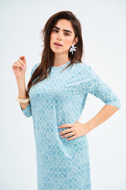Square Dress - Talavera Teal