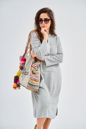 PLC Terry Grey Pullover Dress