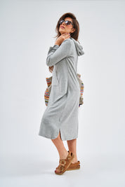 PLC Terry Grey Pullover Dress