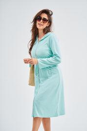 PLC Hoodie Dress - Mint