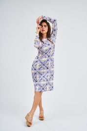 Loose Basic Dress - Blue Lapis   (Includes Complimentary Wrap)