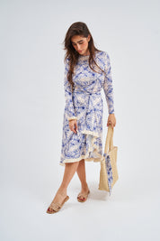 Loose Basic Dress - Blue Lapis   (Includes Complimentary Wrap)