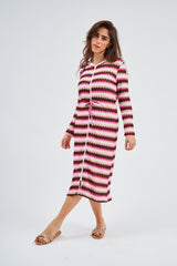Modest Beach Club Chevron Maxi Dress – Women's Fashion