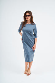 Deep Teal T-shirt dress
