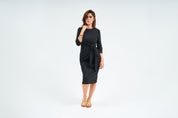 Tie Dress - Lux Black