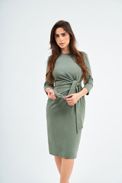 Tie Dress - Sage