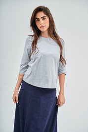 Denim Wash Dalia Maxi Skirt