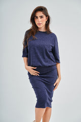 Denim Wash Pencil Skirt