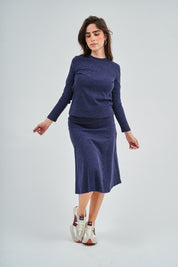 Denim Wash Basic Top