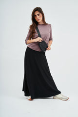 Black Dalia Maxi Skirt