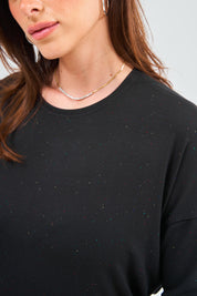 Dalia Top - Speckled Black