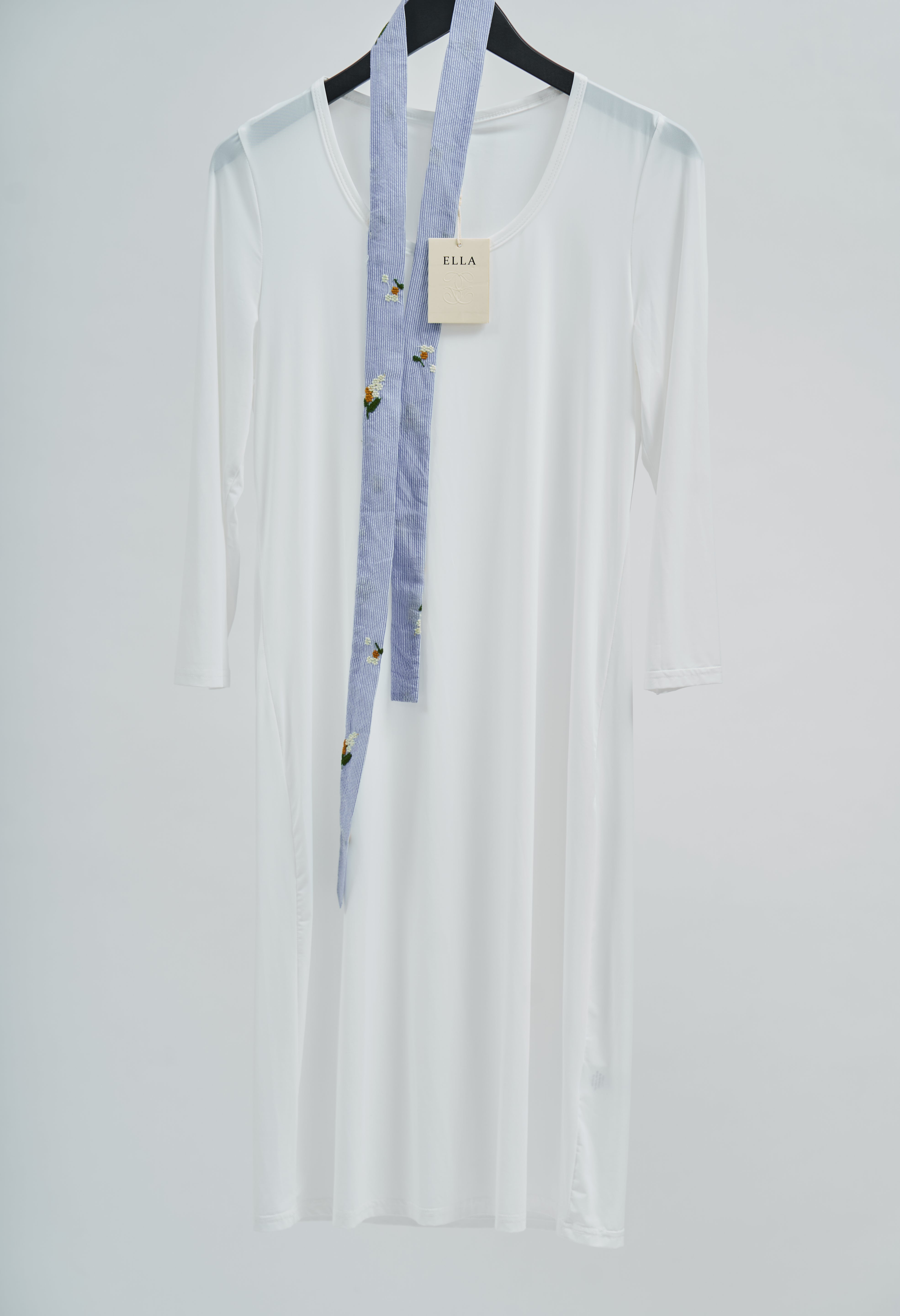 (Cotton) Blue Seersucker Shirt Dress