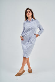 Modest Cotton Fringe Dress with Pockets – Women's Fashion