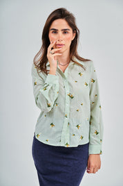 Basic woven shirt - Green