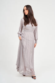 Black and White Raglan Maxi Dress
