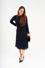 Alyssa Swing Dress- Sapphire