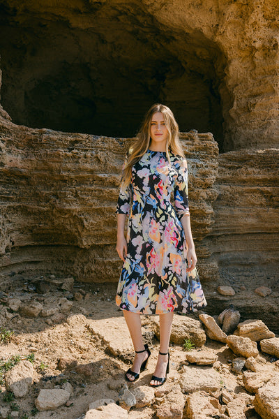 Black Floral Dress