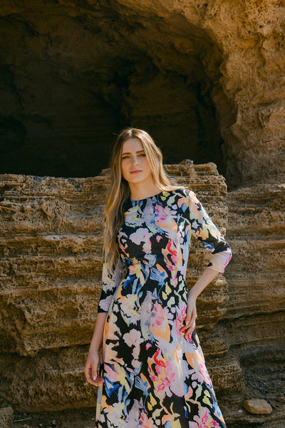 Black Floral Dress