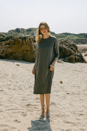 Square Dress - Olive