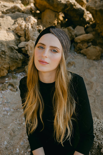 Gold & Black Headband