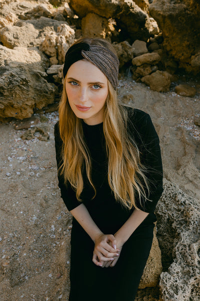 Gold & Black Headband