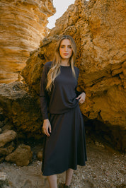 Dalia Skirt - Raisin