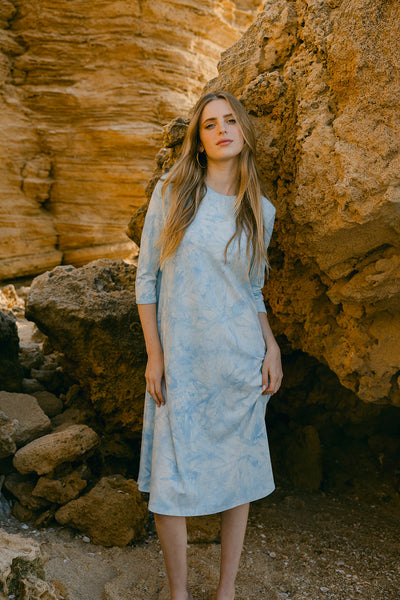 Swing Dress - Blue Cloud