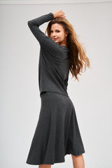 Modest Heather Grey Dalia Skirt – Women's Fashion