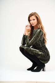 Loose Basic Dress - Olive