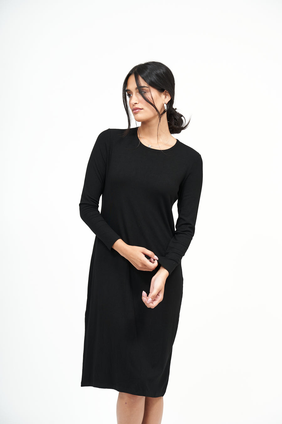 NW Loose Basic Dress: Black