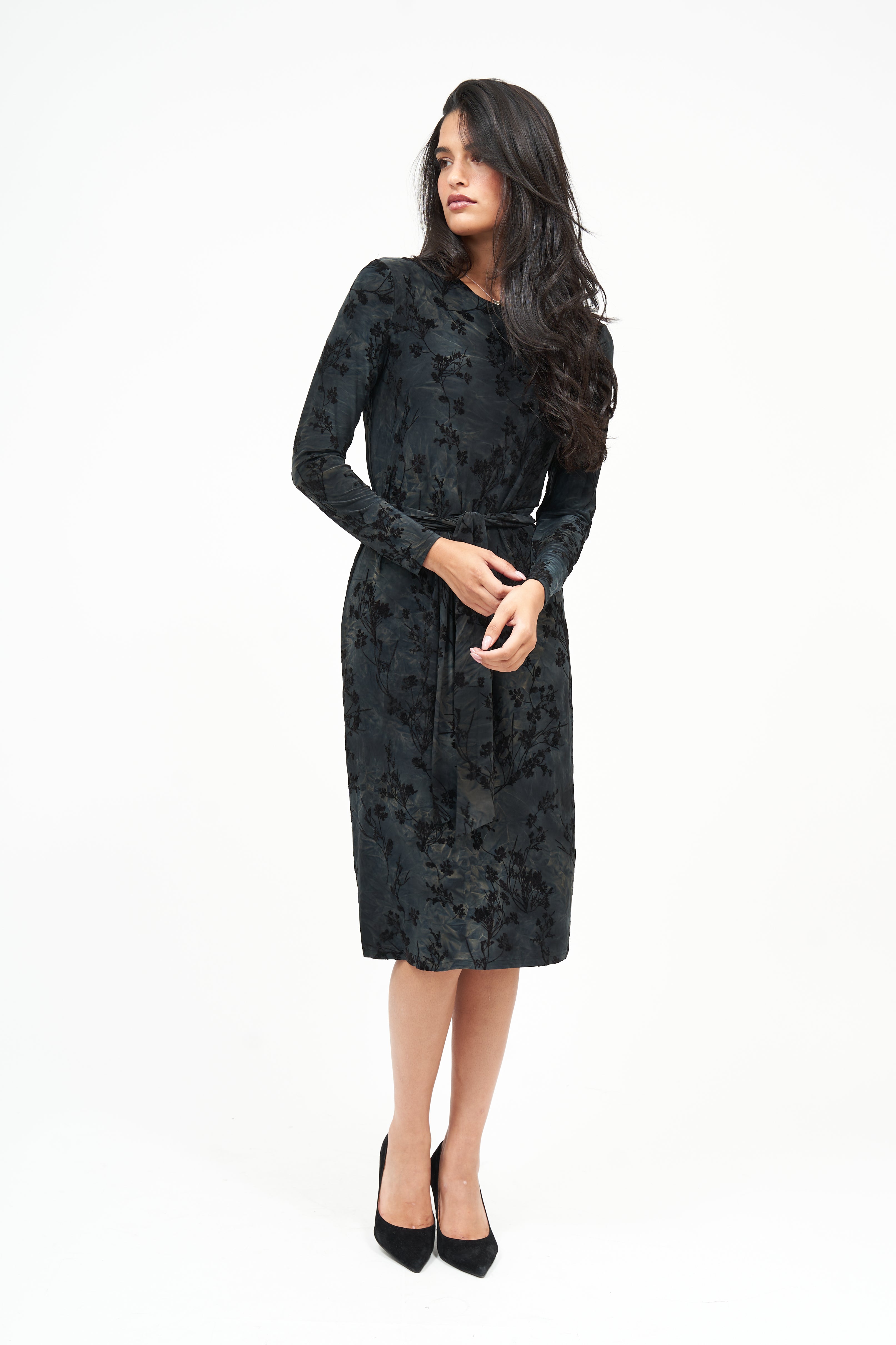 ワンピース FLOWER PRINT VELOUR DRESS Copper Floral Ralph Velvet Dress | O.P.T