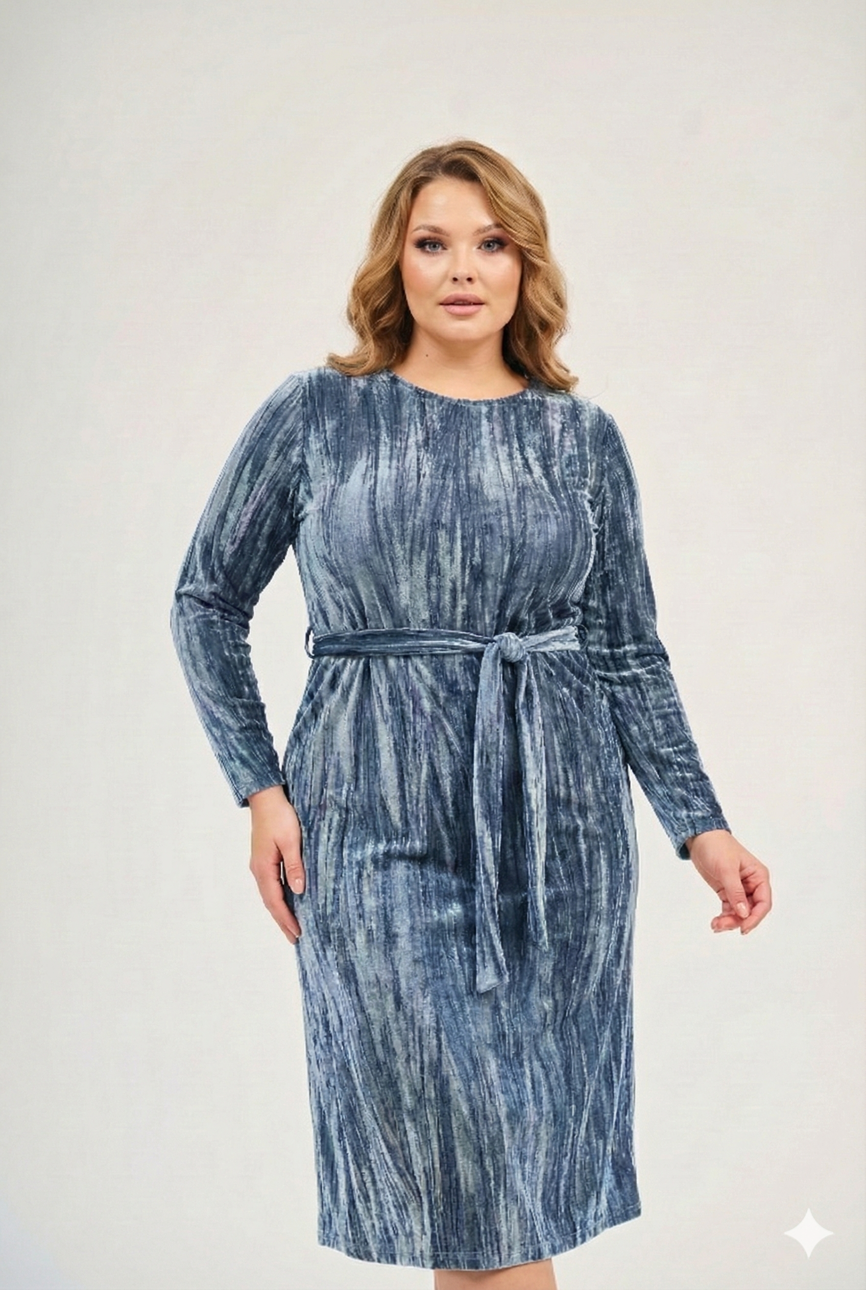 Loose Basic Dress - Velvet Grey