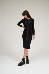 Modest Black Hoodie Vest – Women's Fashion