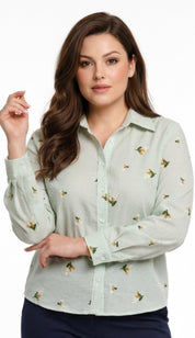 Basic woven shirt - Green