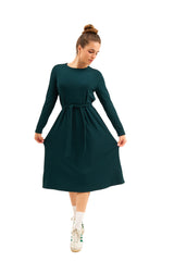 Aura Modest Knit Dress — Ja’Teal