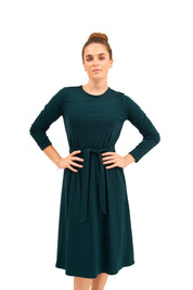 Daniella Faye Aura swing dress in ja'teal — modest women's FW26 collection, photo 6