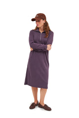 Modest Deep Purple Serena Half Zip – Women's Fashion
