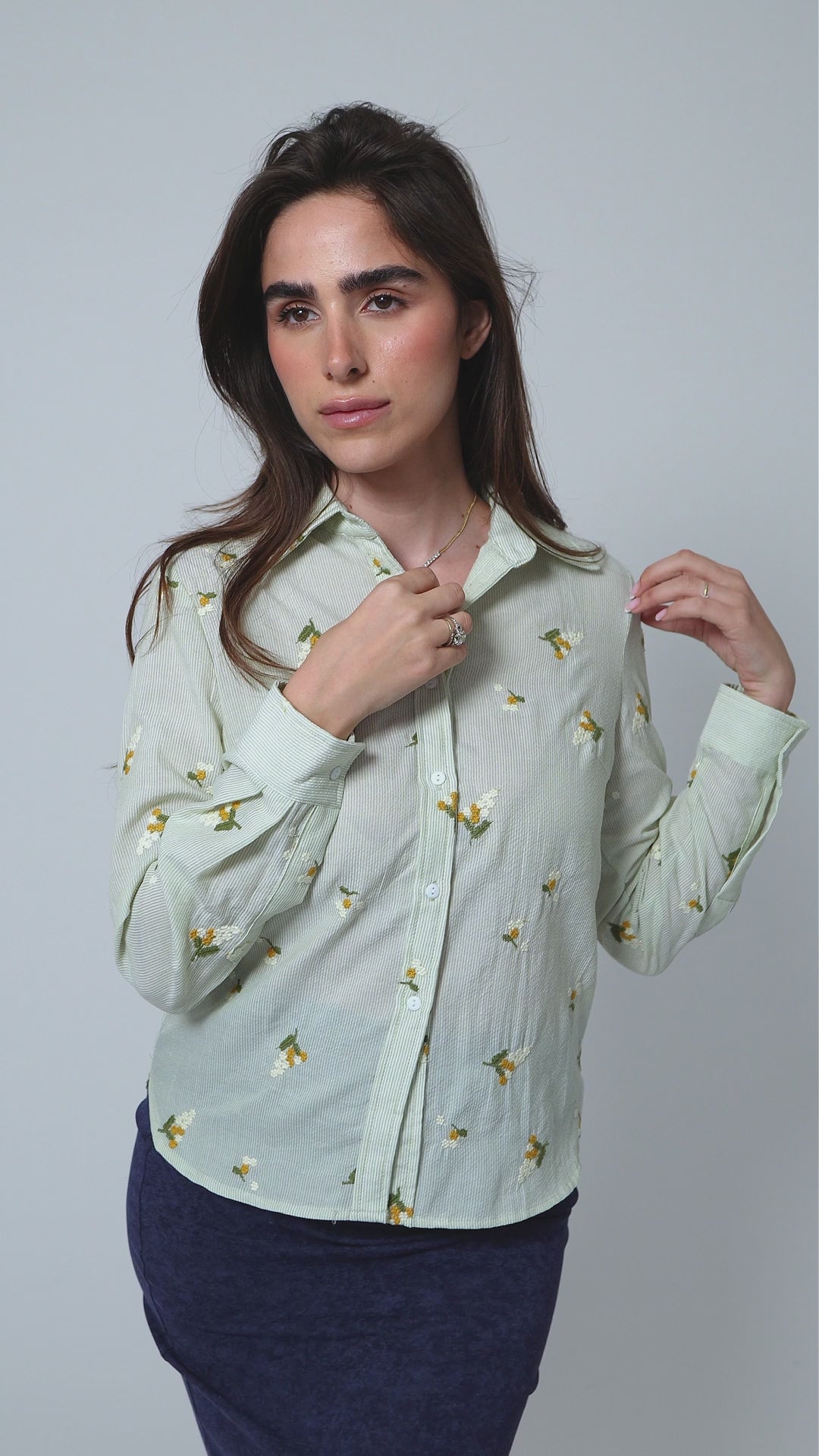 Basic woven shirt - Green