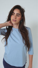 Modest Blue Perry Tee – Women's Fashion