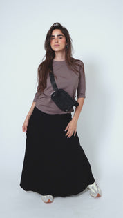 Black Dalia Maxi Skirt