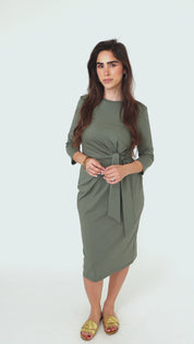 Tie Dress - Sage