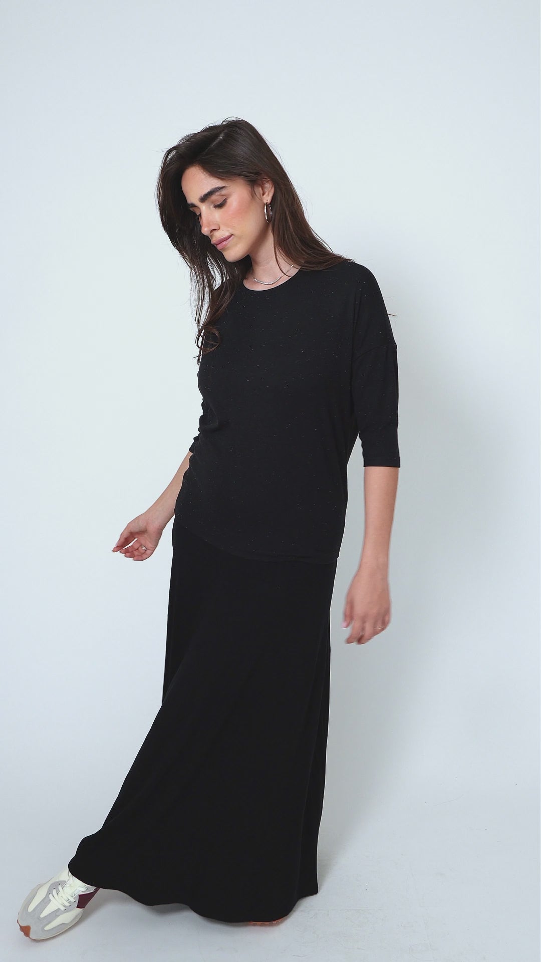 Dalia Top - Speckled Black