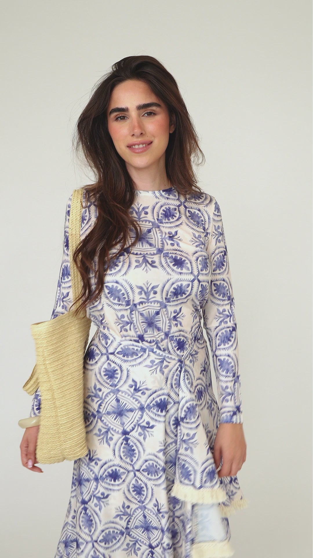 Loose Basic Dress - Blue Lapis   (Includes Complimentary Wrap)