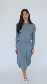 Modest Sea Foam Dalia Top – Women's Casual Top
